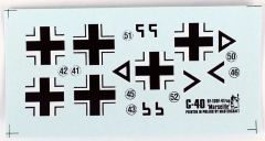 Mistercraft C035 1/72 BF-109F-4 (Hahn) Savaş Uçağı Demonte Plastik Maketi