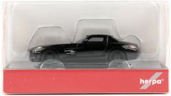 Herpa 420501-002 1/87 Ölçek MB SLS AMG, Siyah, Sergilemeye Hazır Model Araç