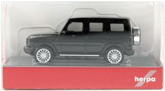 Herpa 420488-003 1/87 Ölçek MB G-Klasse AMG Cip, Siyah, Sergilemeye Hazır Model Araç