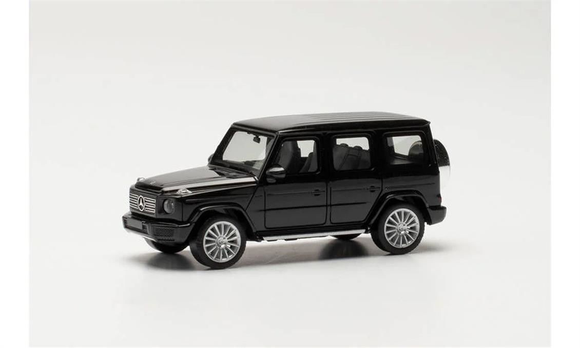 Herpa 420488-003 1/87 Ölçek MB G-Klasse AMG Cip, Siyah, Sergilemeye Hazır Model Araç