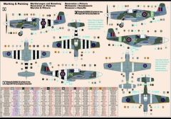 Mistercraft C047 1/72 P-51B Mustang Mk.III Savaş Uçağı Demonte Plastik Maketi