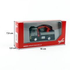 Herpa 315906 1/87 Ölçek MB Arocs Vinçli Kamyon, Gri, Sergilemeye Hazır Model Araç