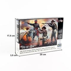 MasterBox 3581 1/35 Ölçek, Tarihi Minyatürler Serisi, Amerikan Sivil Savaşı, Plastik Figür Kiti