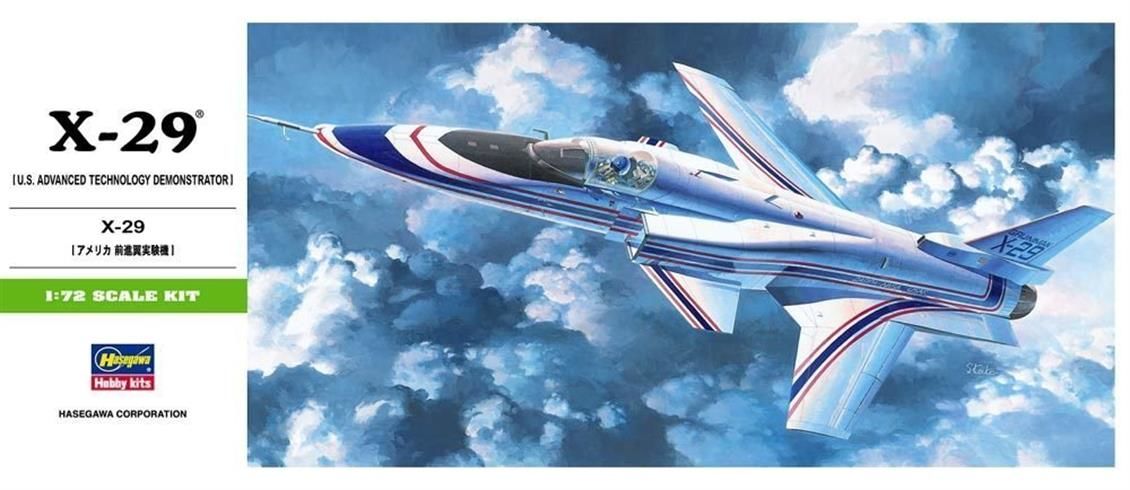 Hasegawa B13 00243 1/72 Ölçek X-29 Savaş Uçağı Plastik Model Kiti