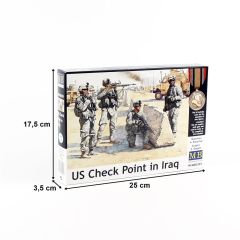 MasterBox 3591 1/35 Ölçek, Güncel Savaşlar Serisi, Irakta Amerikan Kontrol Noktası, Plastik Figür Kiti