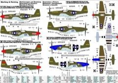 Mistercraft C050 1/72 P-51 B-7 (Shangri La) Savaş Uçağı Demonte Plastik Maketi