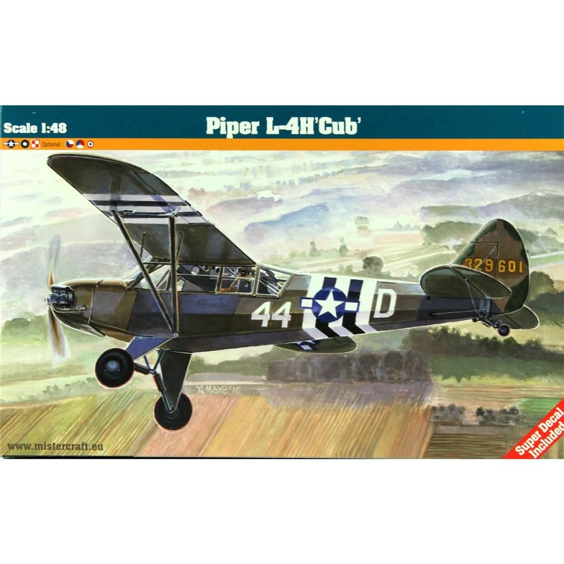 Mistercraft E041 1/48 Piper Cup L-4H Eğitim Uçağı Demonte Plastik Maketi