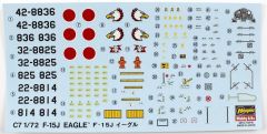 Hasegawa C7 01337 1/72 Ölçek F-15J Eagle Savaş Uçağı Plastik Model Kiti