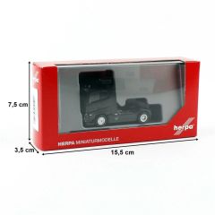 Herpa 313353-002 1/87 Ölçek Volvo FH 16 GI XL2020 Çekici, Siyah, Sergilemeye Hazır Model Araç