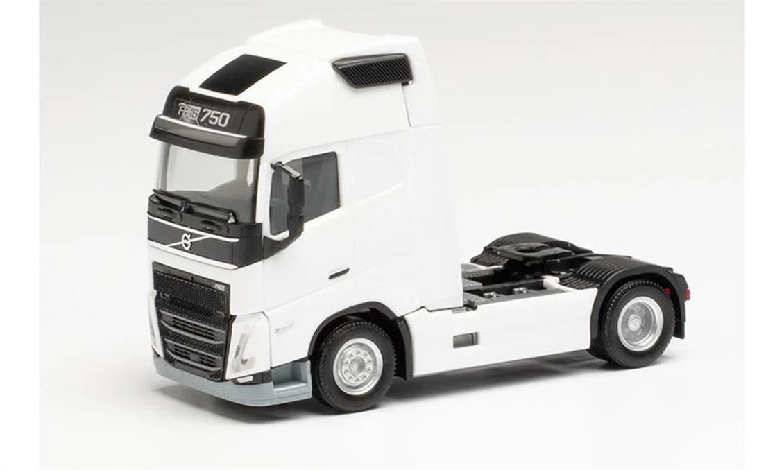 Herpa 313346 1/87 Ölçek Volvo FH16 GI XL2020 Çekici, Beyaz, Sergilemeye Hazır Model Araç