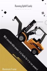 HUİNA 1577 1/10 ÖLÇEK, FORKLİFT, METAL ÇATALLI VE APARATLI, 8 KANAL UZAKTAN KUMANDALI İŞ MAKİNASI