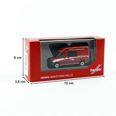 Herpa 096881 1/87 Ölçek MB Sprinter, İtfaiye Aracı, Sergilemeye Hazır Model Araç