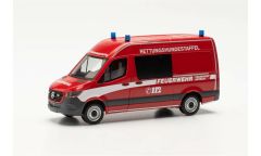 Herpa 096881 1/87 Ölçek MB Sprinter, İtfaiye Aracı, Sergilemeye Hazır Model Araç