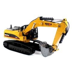 HUİNA 1580 1/14 ÖLÇEK, EKSKAVATÖR, KOMPLE METAL, 23 KANAL UZAKTAN KUMANDALI İŞ MAKİNASI