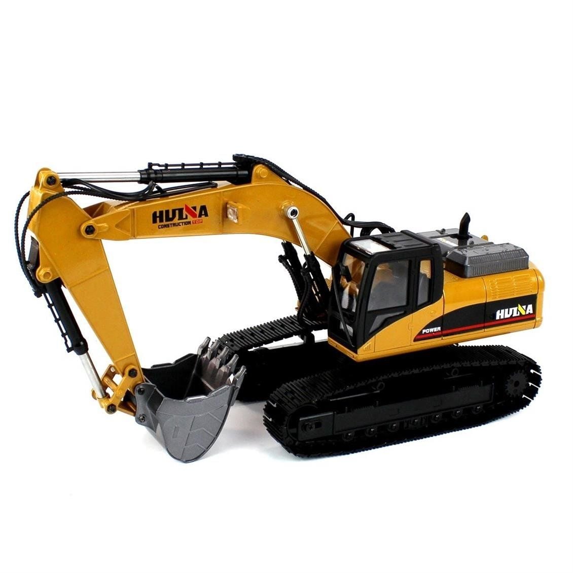 HUİNA 1580 1/14 ÖLÇEK, EKSKAVATÖR, KOMPLE METAL, 23 KANAL UZAKTAN KUMANDALI İŞ MAKİNASI