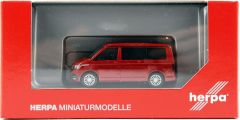 Herpa 096805 1/87 Ölçek VW T6.1 California Minibüs, Kırmızı, Sergilemeye Hazır Model Araç