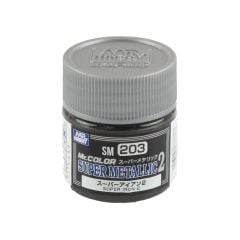 Gunze SM203 10 ml. Super Iron II, Mr.Color Metallic Colors Serisi Maket Boyası