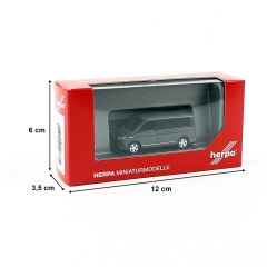 Herpa 096782 1/87 Ölçek VW T6.1 Caravelle Minibüs, Gri, Sergilemeye Hazır Model Araç