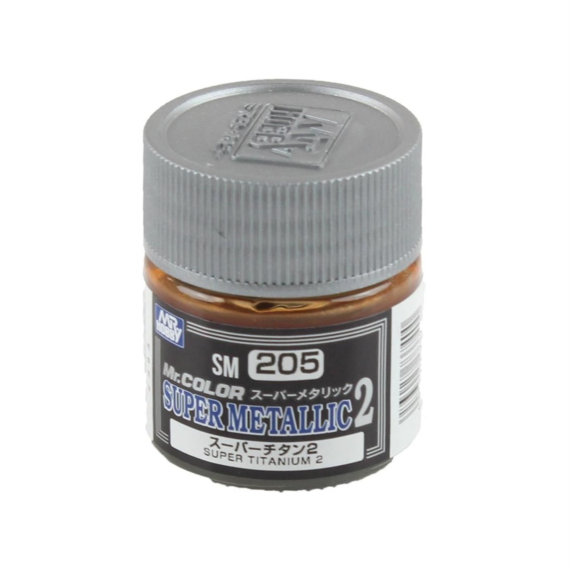 Gunze SM205 10 ml. Super Titanium II, Mr.Color Metallic Colors Serisi Maket Boyası