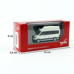 Herpa 096294 1/87 Ölçek VW Crafter Minibüs, Beyaz, Sergilemeye Hazır Model Araç