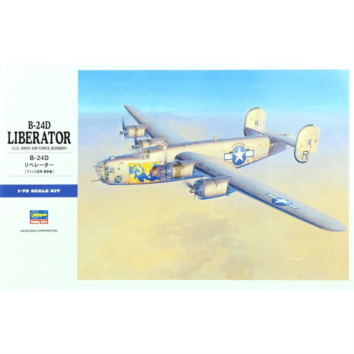 Hasegawa E28 01558 1/72 Ölçek B-24D Liberator Savaş Uçağı Plastik Model Kiti