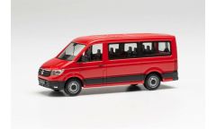 Herpa 095846 1/87 Ölçek VW Crafter Minibüs, Kırmızı, Sergilemeye Hazır Model Araç