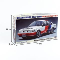 Hasegawa HC35 21135 1/24 Ölçek Nissan Bluebird 4-Door Sedan SSS-R (U12) 1987 Otomobil Plastik Model Kiti
