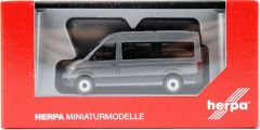 Herpa 094252-002 1/87 Ölçek VW Crafter Minibüs, Koyu Gri, Sergilemeye Hazır Model Araç