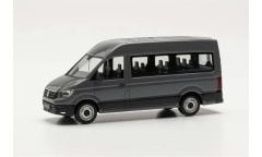 Herpa 094252-002 1/87 Ölçek VW Crafter Minibüs, Koyu Gri, Sergilemeye Hazır Model Araç