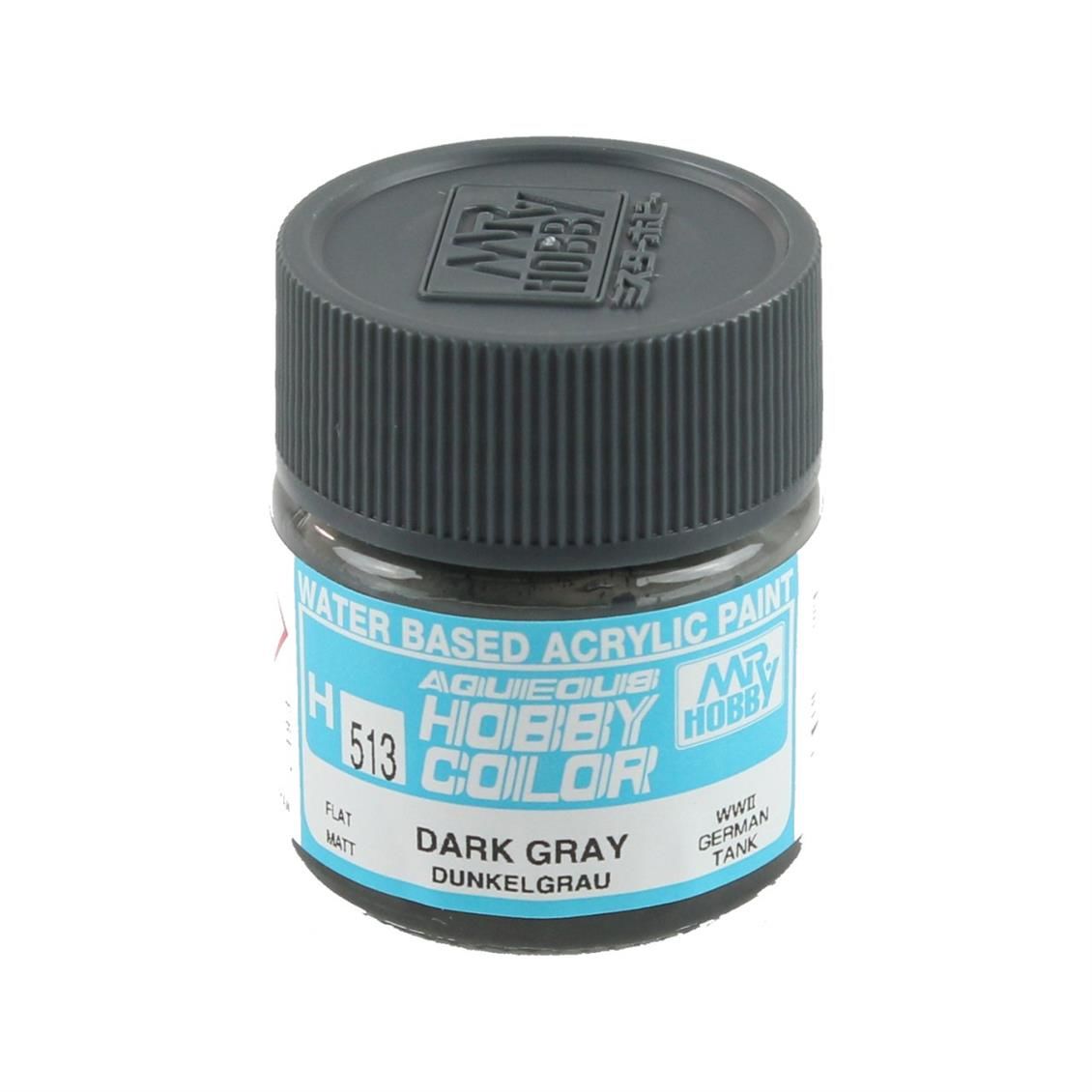 Gunze H513 10 ml. Dark Gray (Dunkelgrau), Aqueous Serisi Maket Boyası