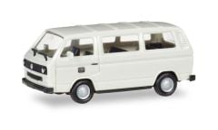 Herpa 093873 1/87 Ölçek VW T3 Kombi Minibüs, Beyaz, Sergilemeye Hazır Model Araç