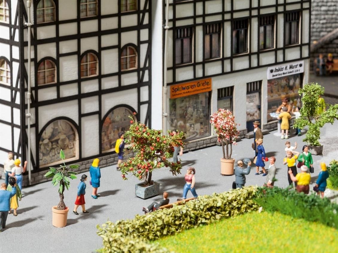 Noch 14020 Saksı Bitkileri, 3 Adet, Diorama Malzemesi