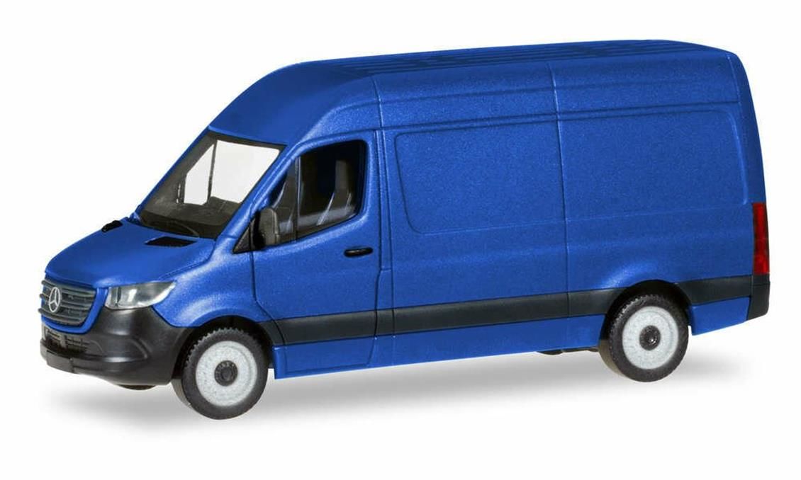 Herpa 093811 1/87 Ölçek MB Sprinter, 18 m3 Van, Lacivert, Sergilemeye Hazır Model Araç