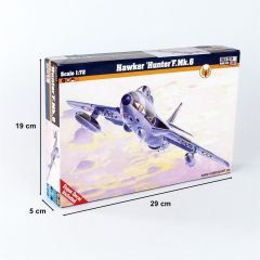 Mistercraft D010 1/72 Hawker Hunter F.Mk.6 Savaş Uçağı Demonte Plastik Maketi