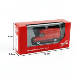 Herpa 092982-002 1/87 Ölçek VW Crafter, 16 m3 Van, Beyaz, Sergilemeye Hazır Model Araç